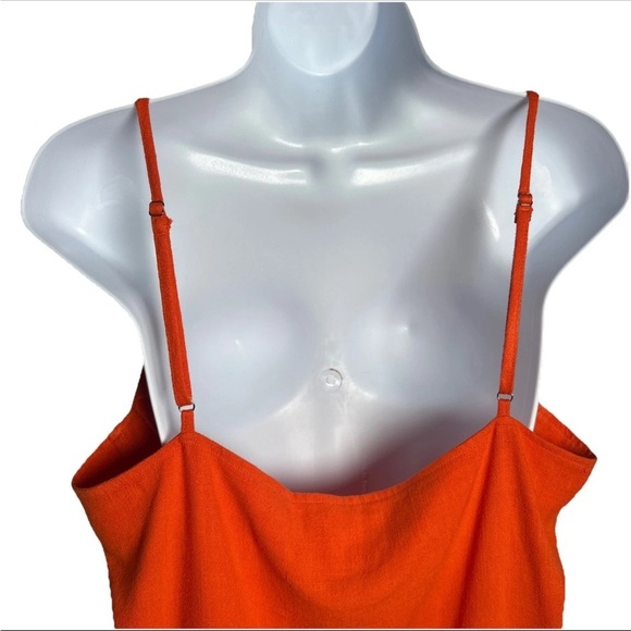 Lulus Women’s Mini Sun Dress XL Spaghetti Sleeveless Linen Pullover Sundress - Picture 8 of 13